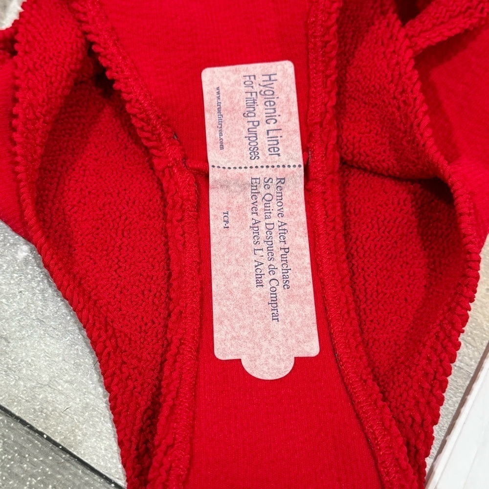 BOND-EYE THE MARA RIBBED ONE PIECE SWIMSUIT - RED O/S $175 - Picture 10 of 12
